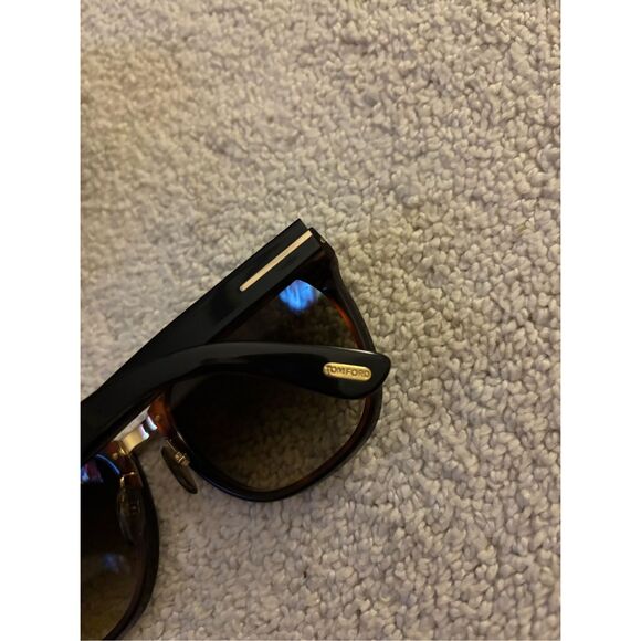 TOM FORD Acetate Rock Sunglasses TF290 Black - Picture 13 of 13